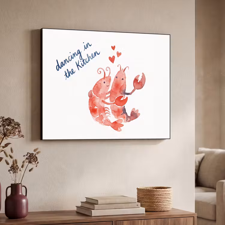 Art Frame - Dier - Dans - Liefde - Waterverf - Rood — 4