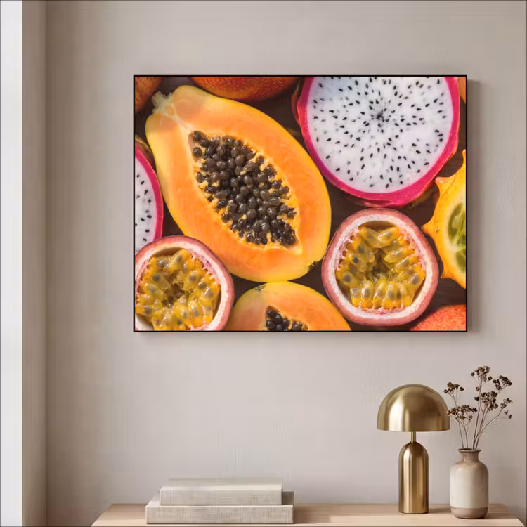Art Frame - Fruit - Geopend - Tropisch - Eten - Kleurrijk — 3