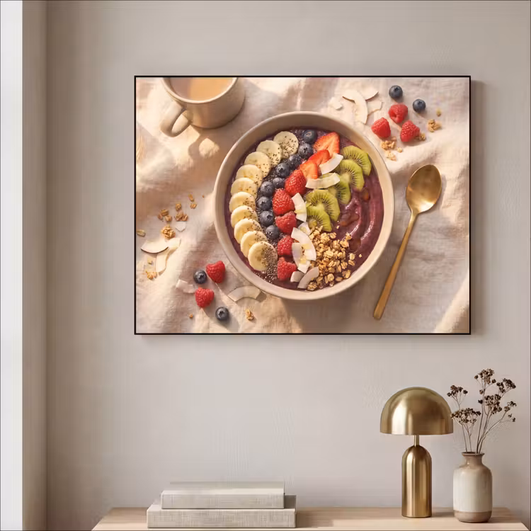 Art Frame - Eten - Ontbijtkom - Fruit - Gezond - Kleurrijk — 3