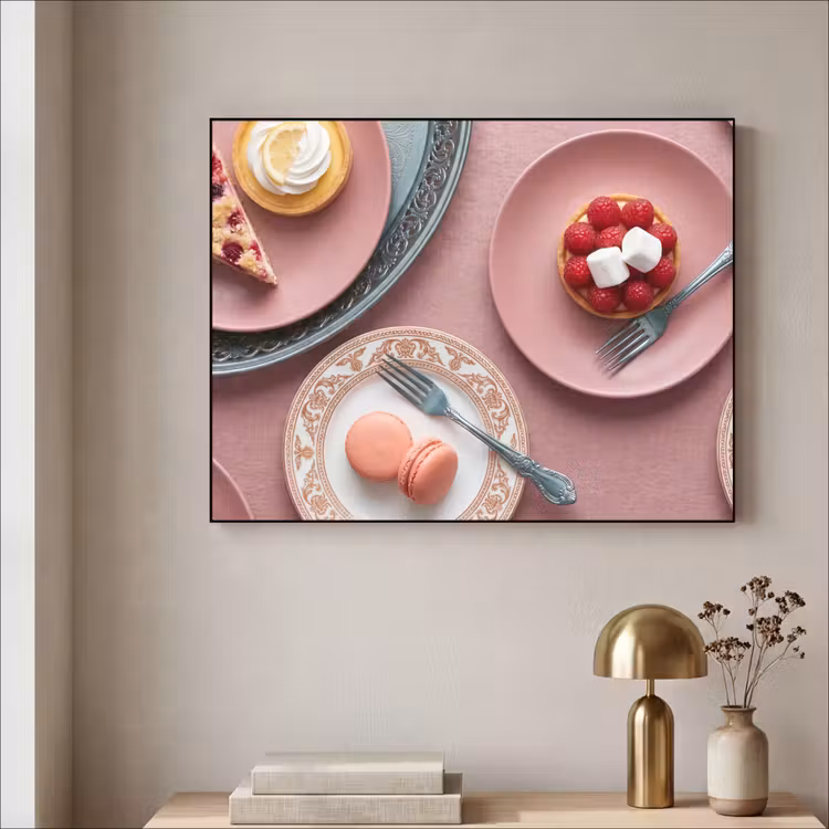 Art Frame - Dessert - Taart - Gebak - Zoet - Roze — 3