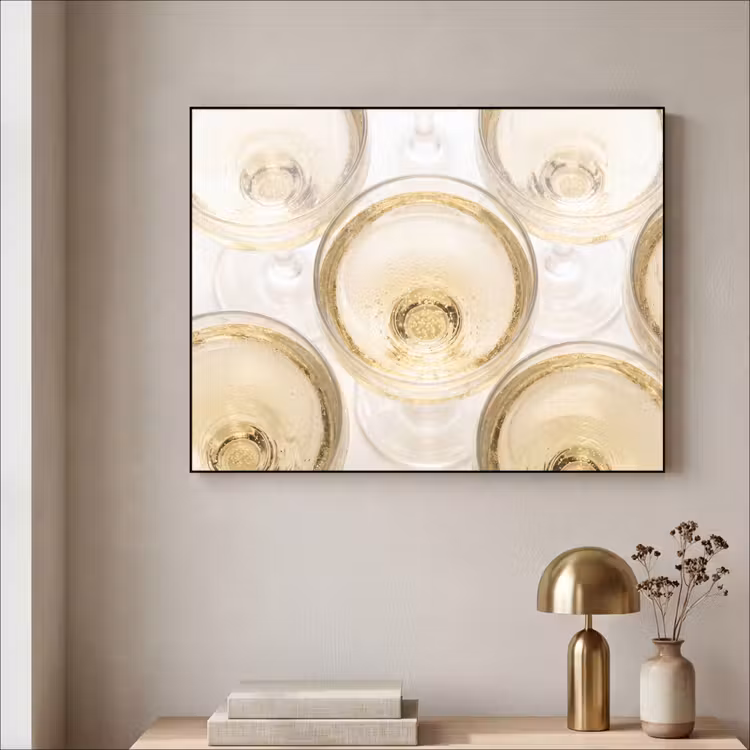 Art Frame - Drank - Glazen - Feest - Goud — 3