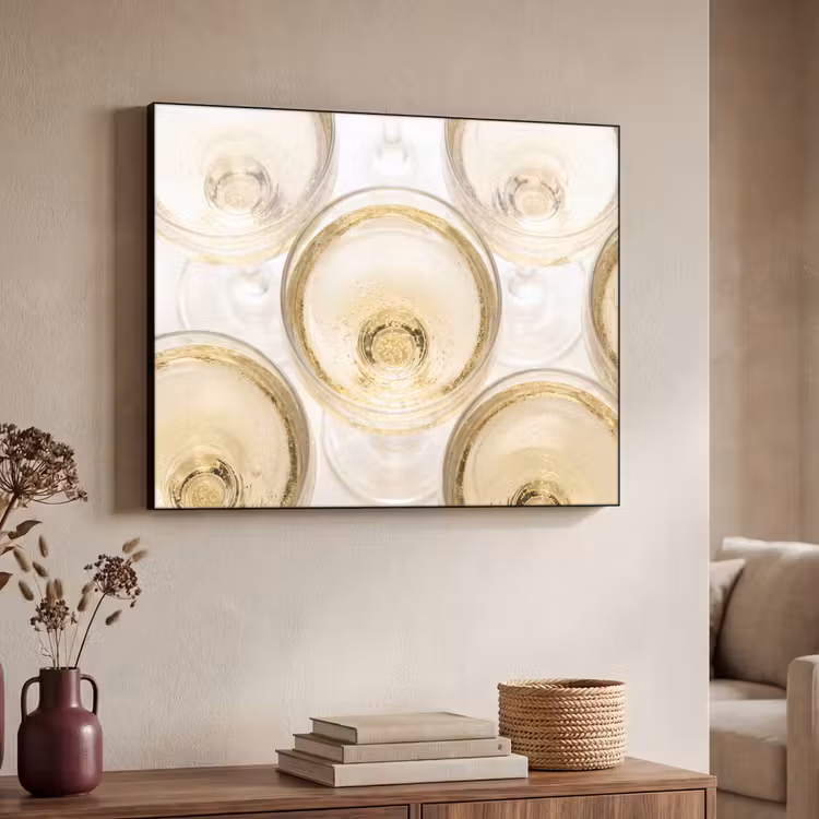 Art Frame - Drank - Glazen - Feest - Goud — 4