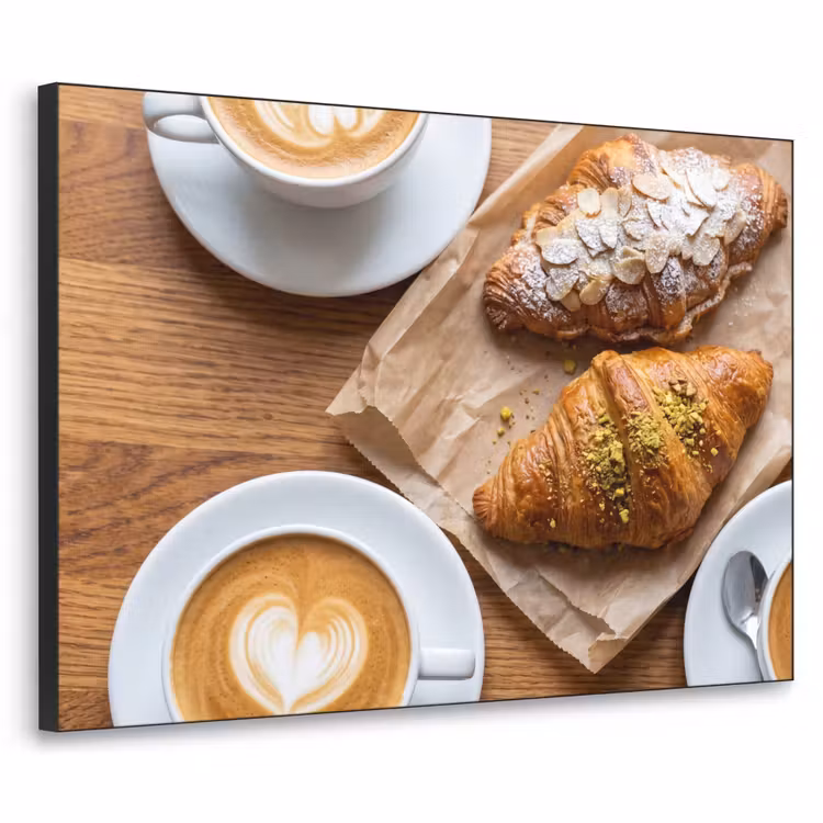 Art Frame - Eten - Croissant - Koffie - Ontbijt - Modern — 1
