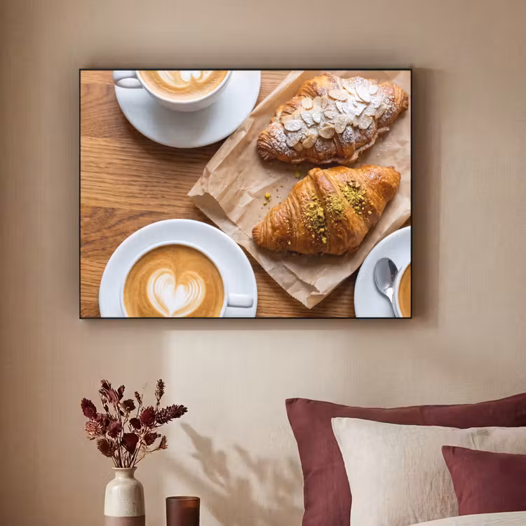 Art Frame - Eten - Croissant - Koffie - Ontbijt - Modern — 2