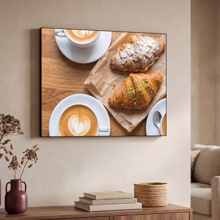 Art Frame - Eten - Croissant - Koffie - Ontbijt - Modern — 4