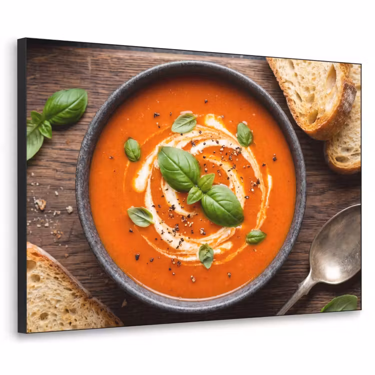 Art Frame - Eten - Soep - Basilicum - Rustiek - Rood — 1
