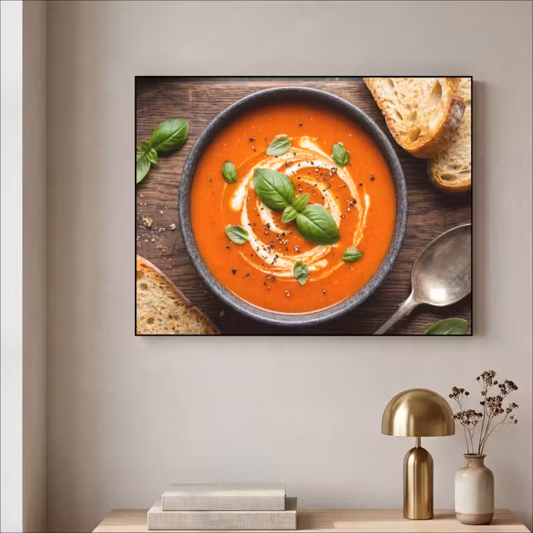 Art Frame - Eten - Soep - Basilicum - Rustiek - Rood — 3