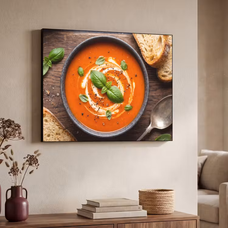 Art Frame - Eten - Soep - Basilicum - Rustiek - Rood — 4