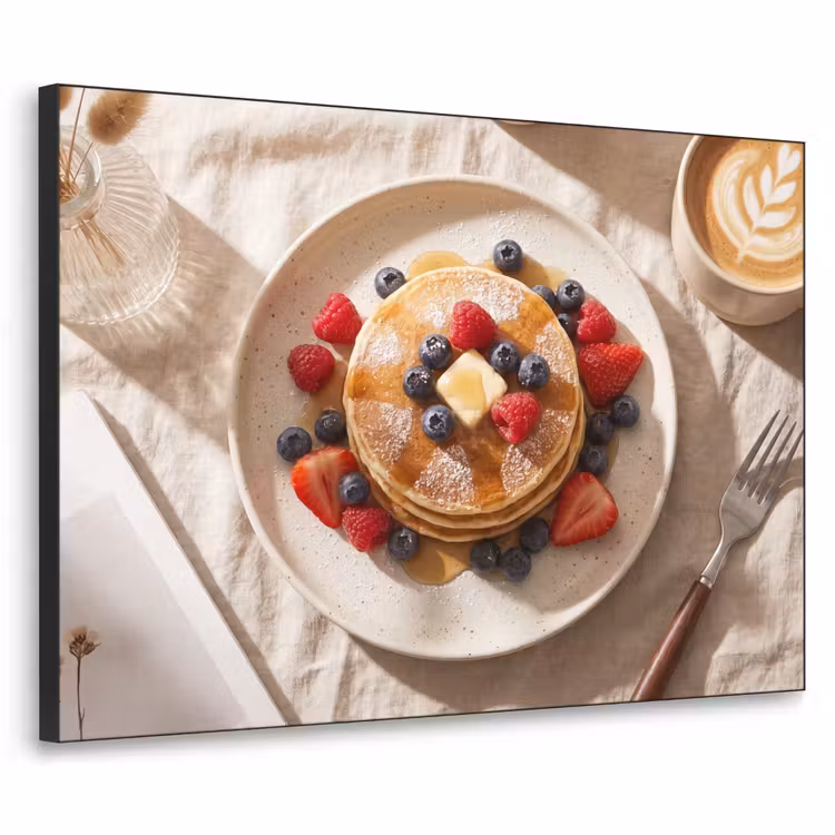 Art Frame - Pannenkoeken - Bessen - Ontbijt - Modern - Beige — 1