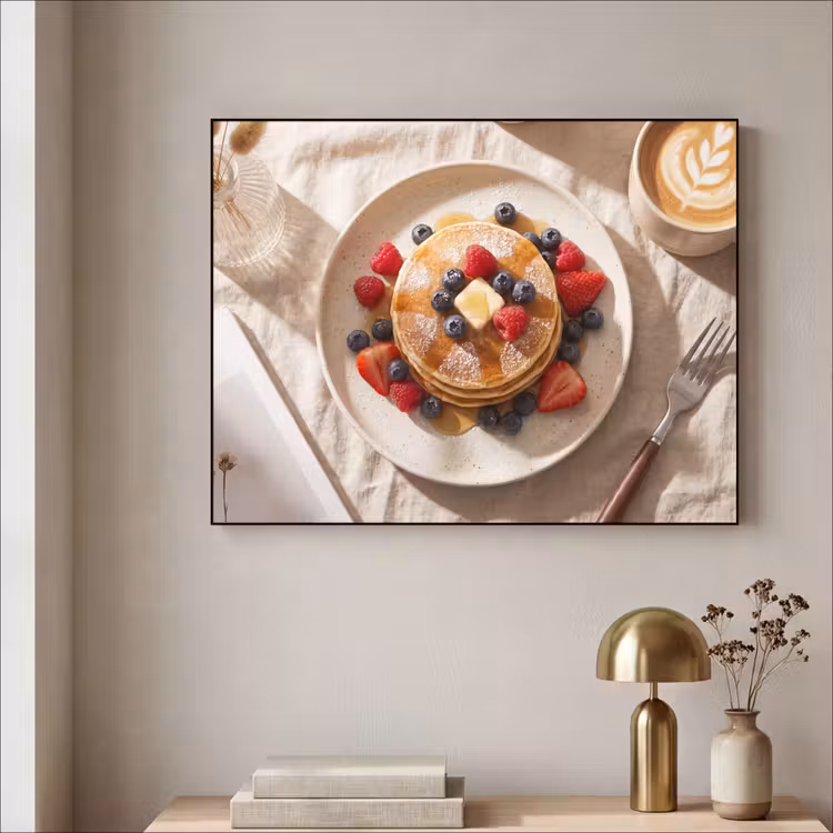 Art Frame - Pannenkoeken - Bessen - Ontbijt - Modern - Beige — 3