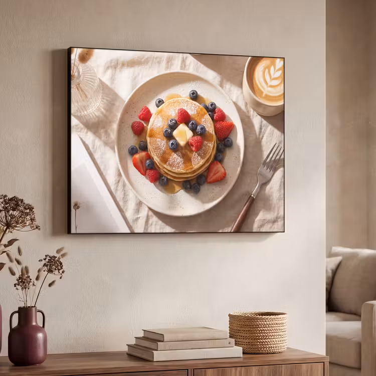 Art Frame - Pannenkoeken - Bessen - Ontbijt - Modern - Beige — 4