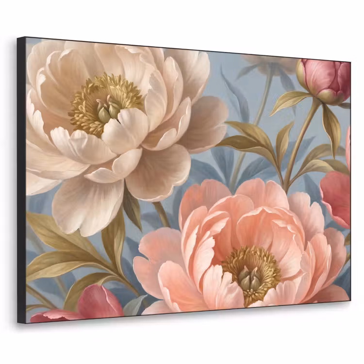 Art Frame - Bloemen - Roze - Beige - Modern - Natuur — 1