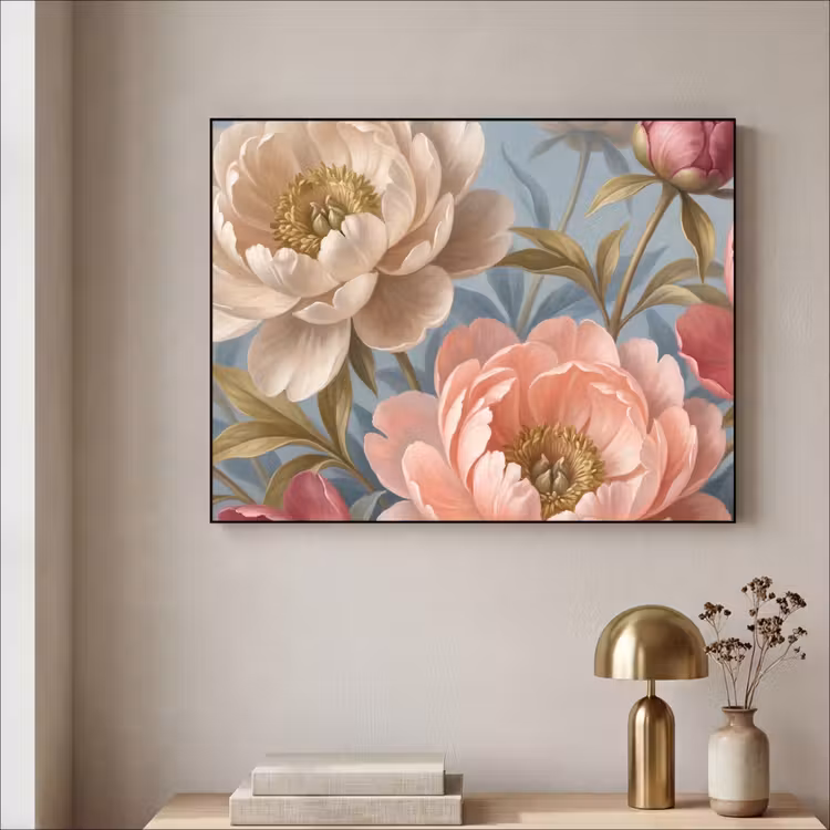 Art Frame - Bloemen - Roze - Beige - Modern - Natuur — 3