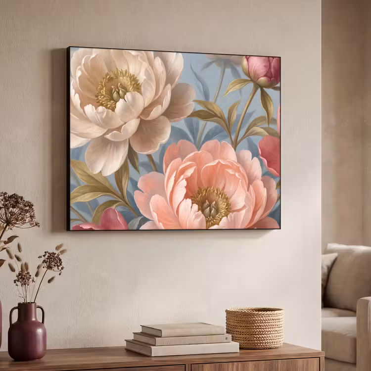 Art Frame - Bloemen - Roze - Beige - Modern - Natuur — 4