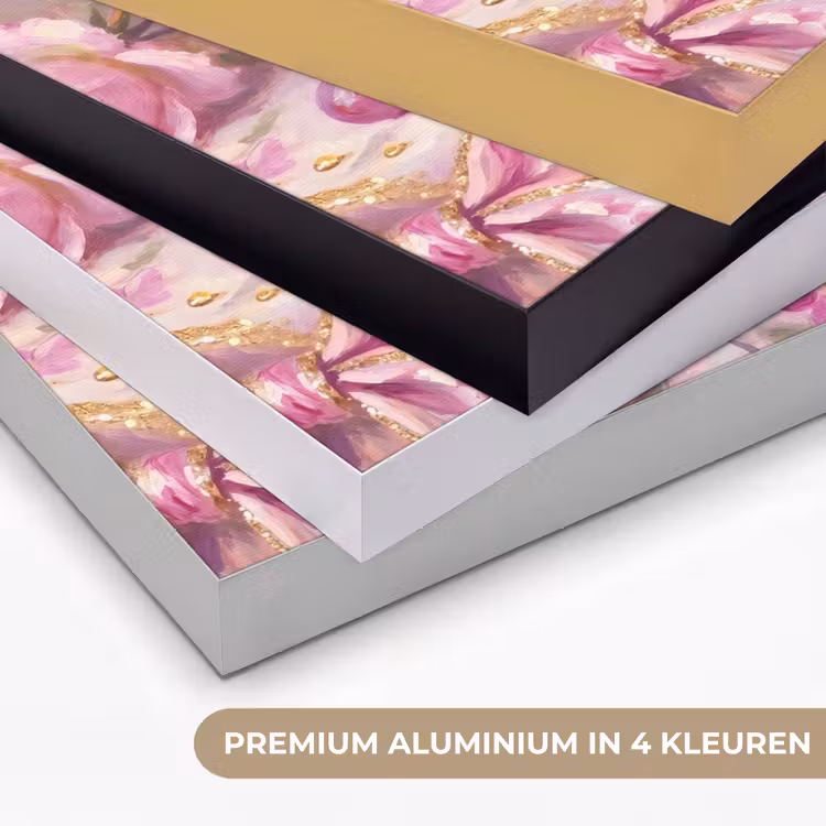 Art Frame - Eten - Bloemen - Stilleven - Roze - Goud — 5
