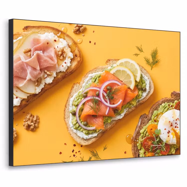 Art Frame - Eten - Brood - Ontbijt - Modern - Kleurrijk — 1