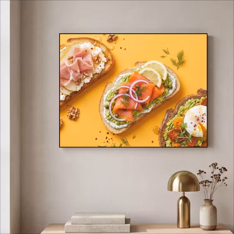 Art Frame - Eten - Brood - Ontbijt - Modern - Kleurrijk — 3