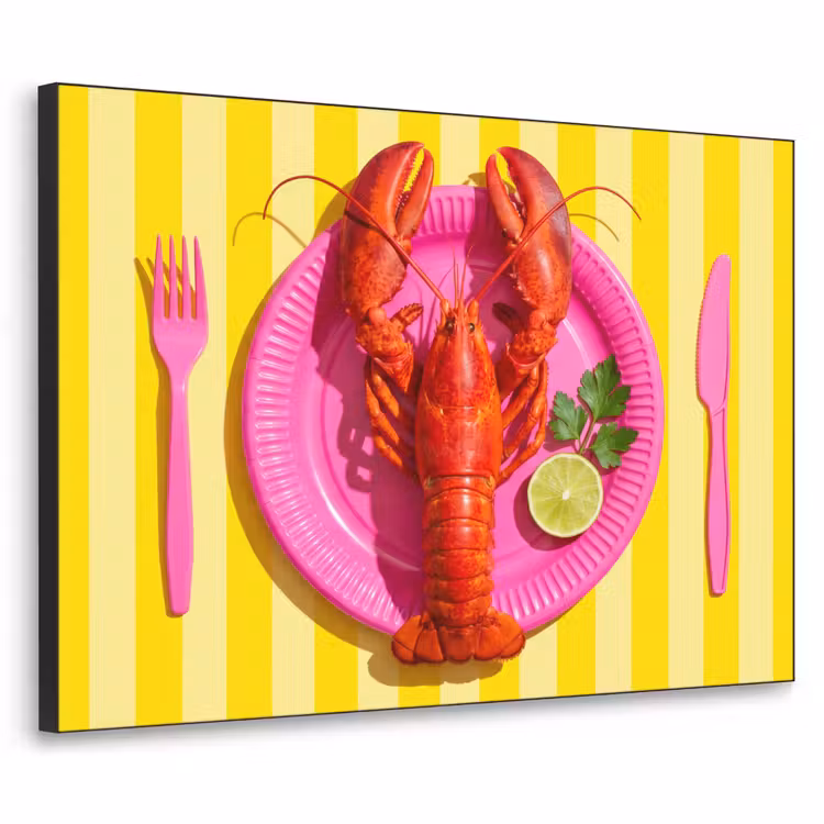 Art Frame - Eten - Roze - Geel - Modern - Culinaire — 1