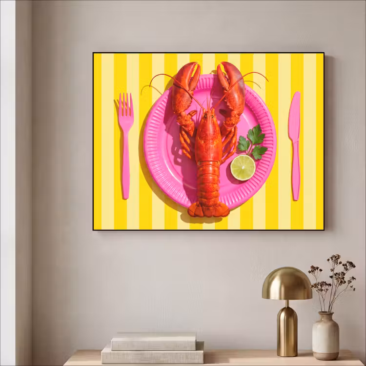 Art Frame - Eten - Roze - Geel - Modern - Culinaire — 3