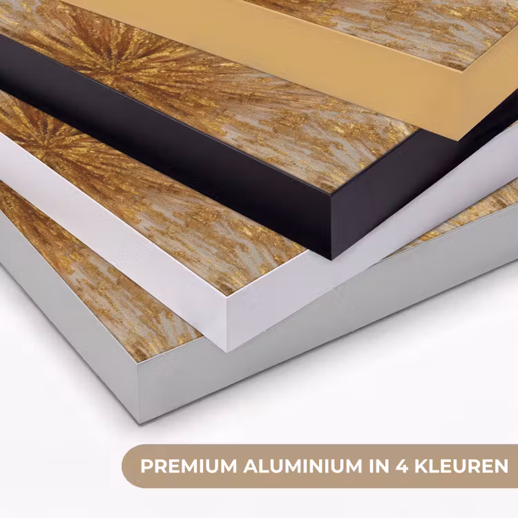 Art Frame - Explosie - Abstract - Goud - Wit — 5
