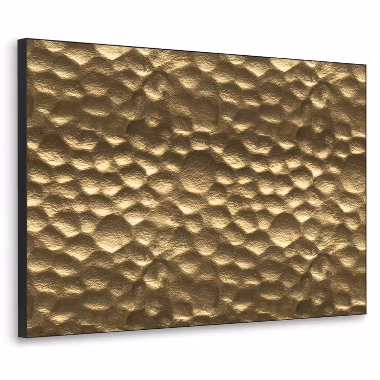 Art Frame - Gehamerd - Reliëf - Textuur - Bronsgoud — 1