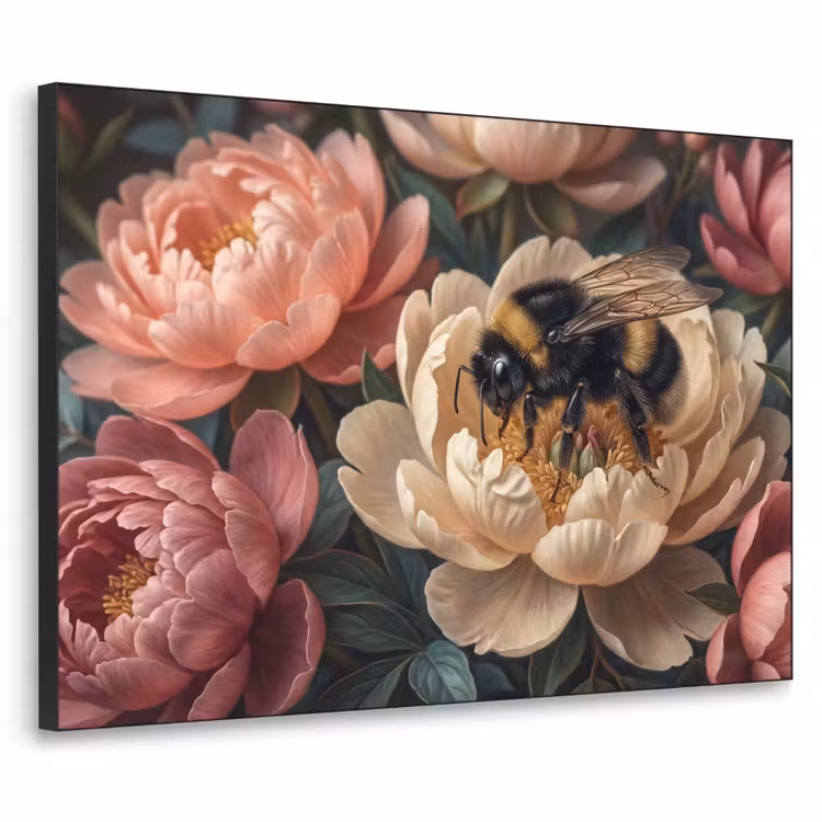 Art Frame - Bloemen - Insect - Natuur - Roze — 1