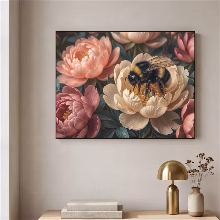 Art Frame - Bloemen - Insect - Natuur - Roze — 3