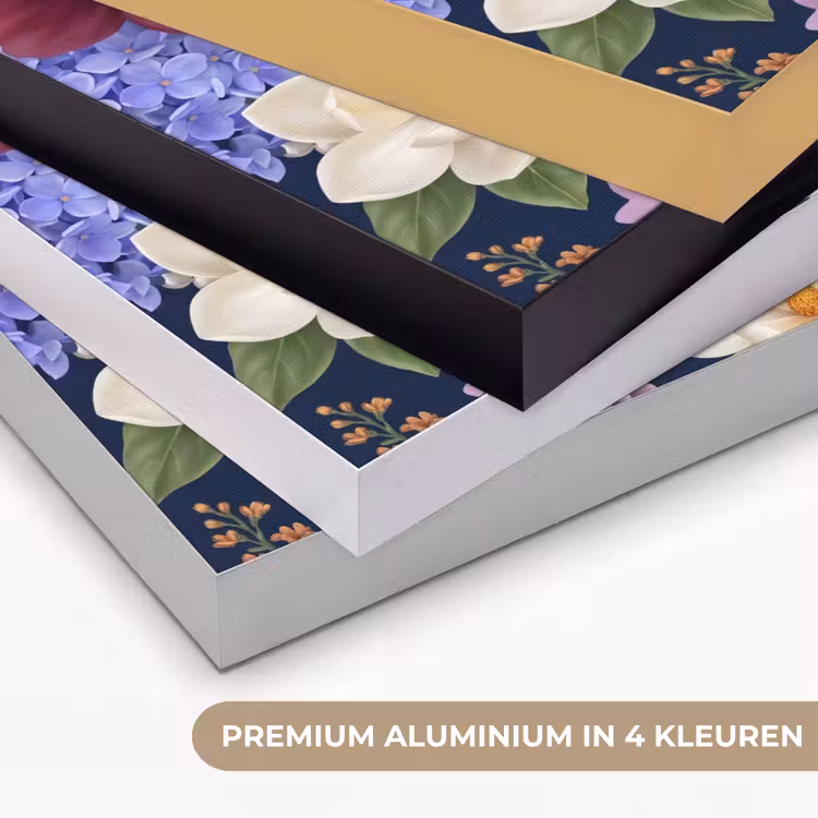 Art Frame - Bloemen - Parels - Decoratie - Modern - Blauw — 5