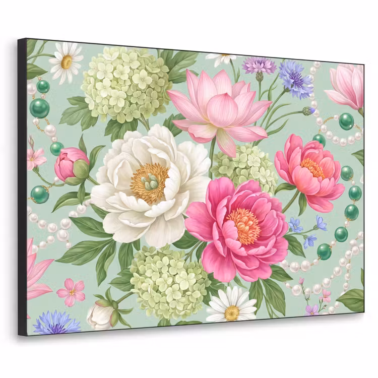 Art Frame - Bloemen - Patroon - Botanisch - Groen — 1