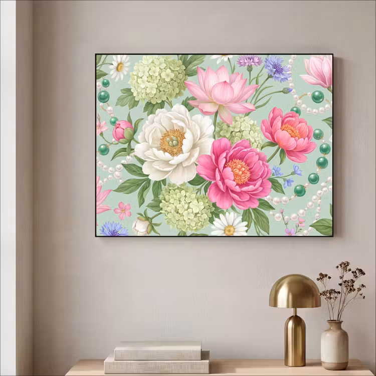 Art Frame - Bloemen - Patroon - Botanisch - Groen — 3