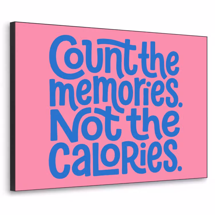 Art Frame - Memories - Roze - Blauw - Quote — 1