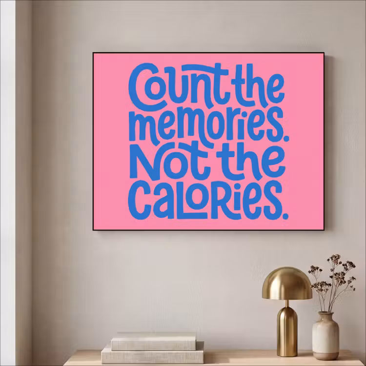Art Frame - Memories - Roze - Blauw - Quote — 3