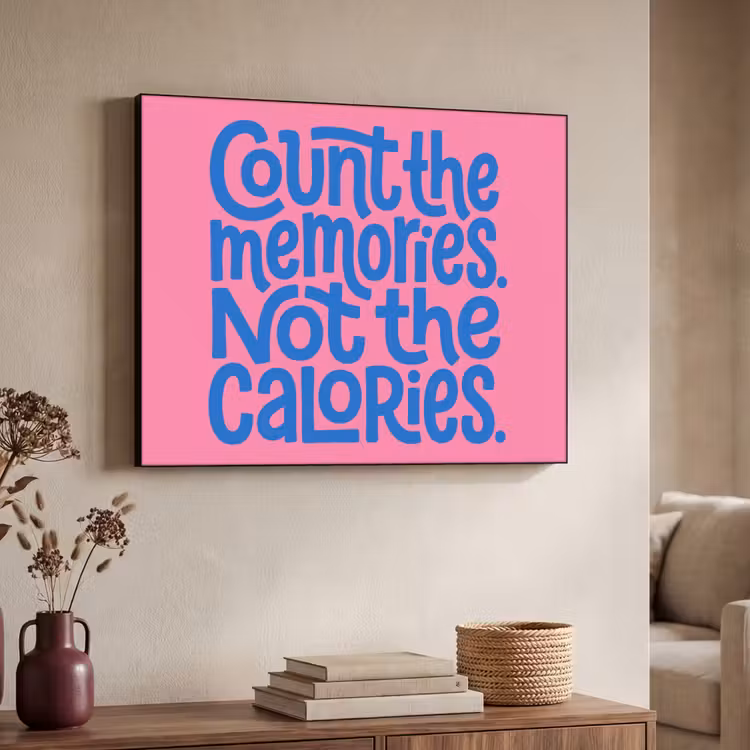 Art Frame - Memories - Roze - Blauw - Quote — 4