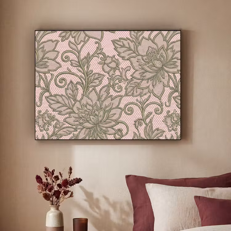 Art Frame - Bloemen - Kant - Patroon - Klassiek - Groen — 2