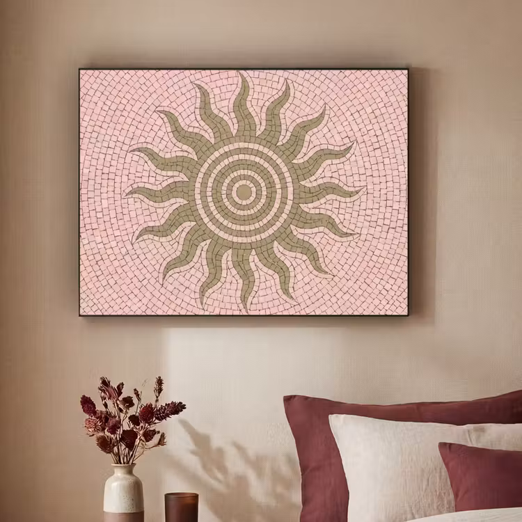 Art Frame - Mozaïek - Zon - Patroon - Klassiek - Roze — 2