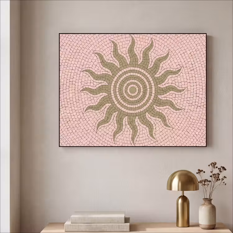 Art Frame - Mozaïek - Zon - Patroon - Klassiek - Roze — 3