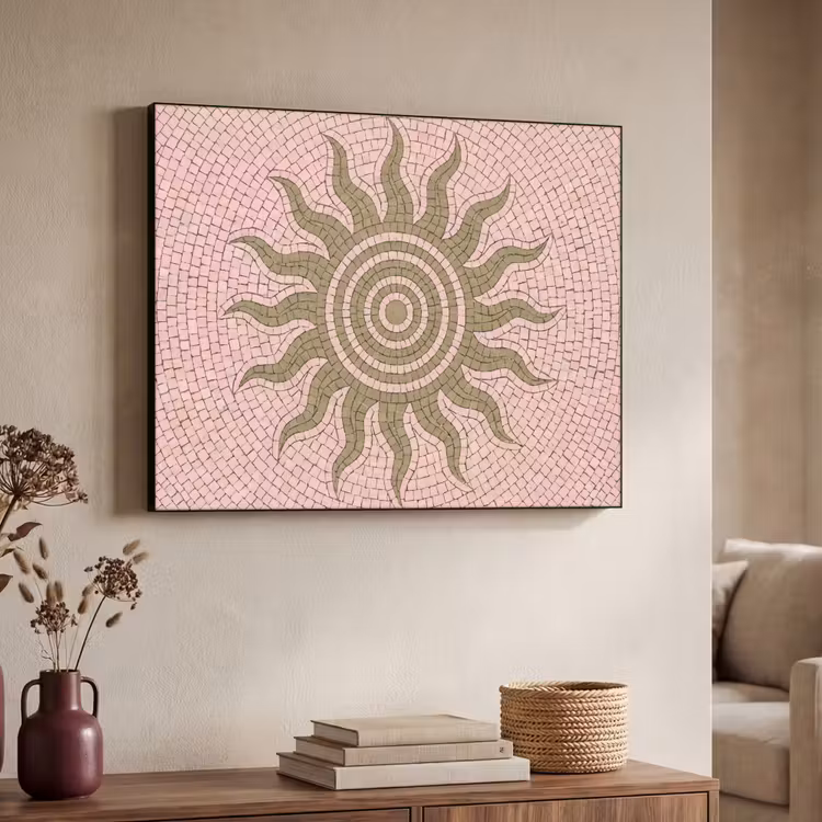 Art Frame - Mozaïek - Zon - Patroon - Klassiek - Roze — 4