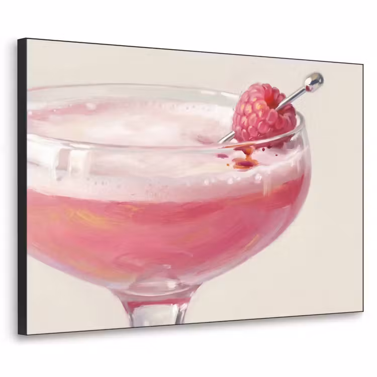 Art Frame - Cocktail - Framboos - Drank - Modern - Roze — 1