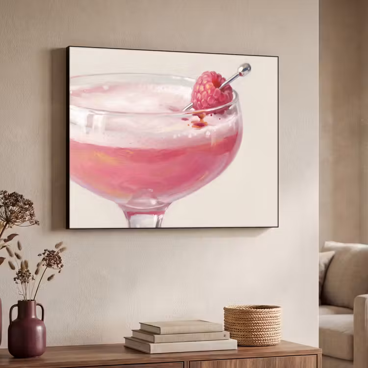 Art Frame - Cocktail - Framboos - Drank - Modern - Roze — 4