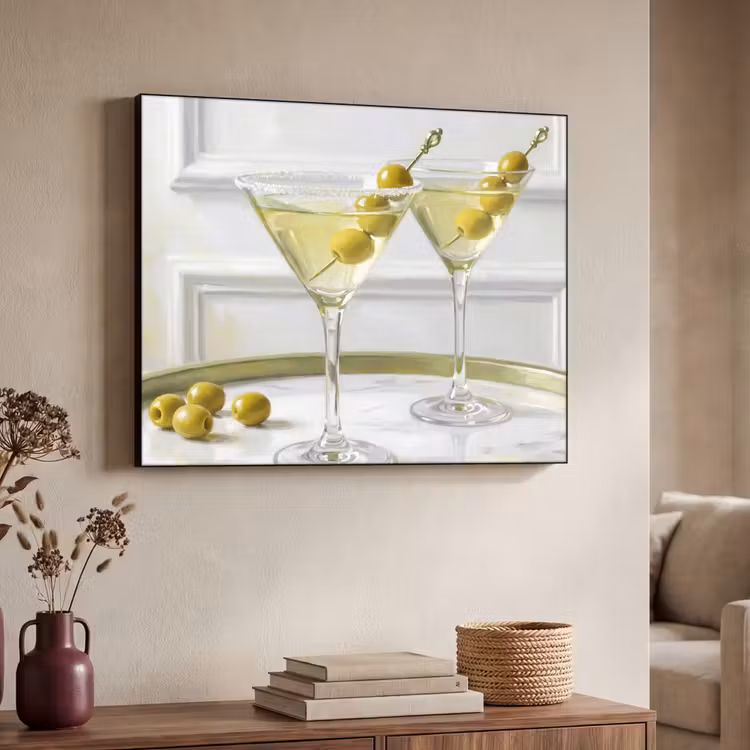 Art Frame - Drank - Martini - Olijven - Modern - Wit — 4