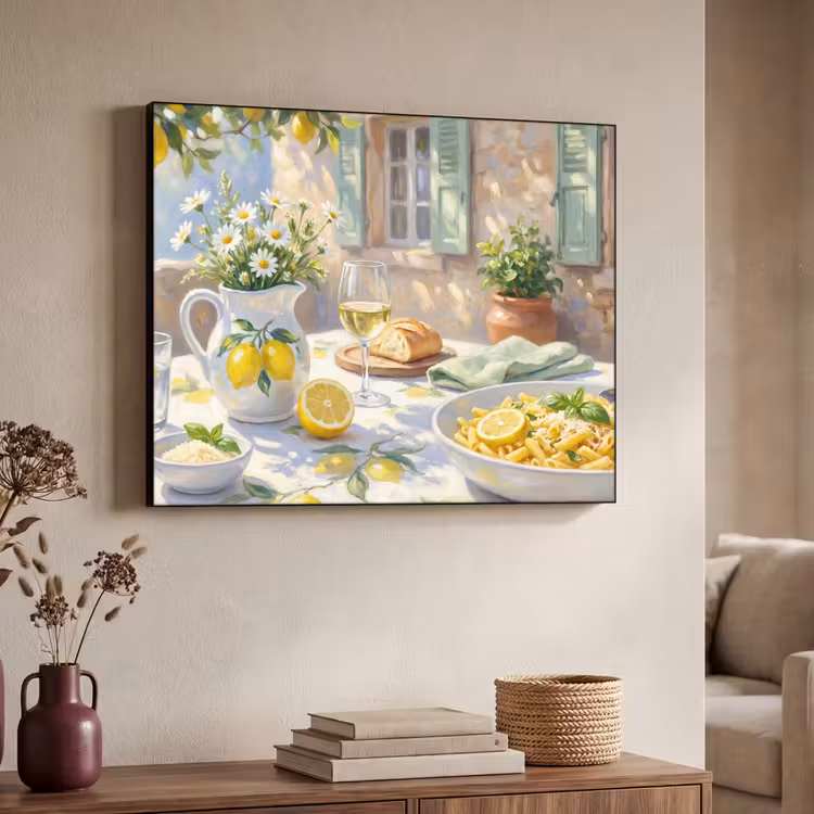 Art Frame - Eten - Terras - Zomer - Geschilderd - Geel — 4