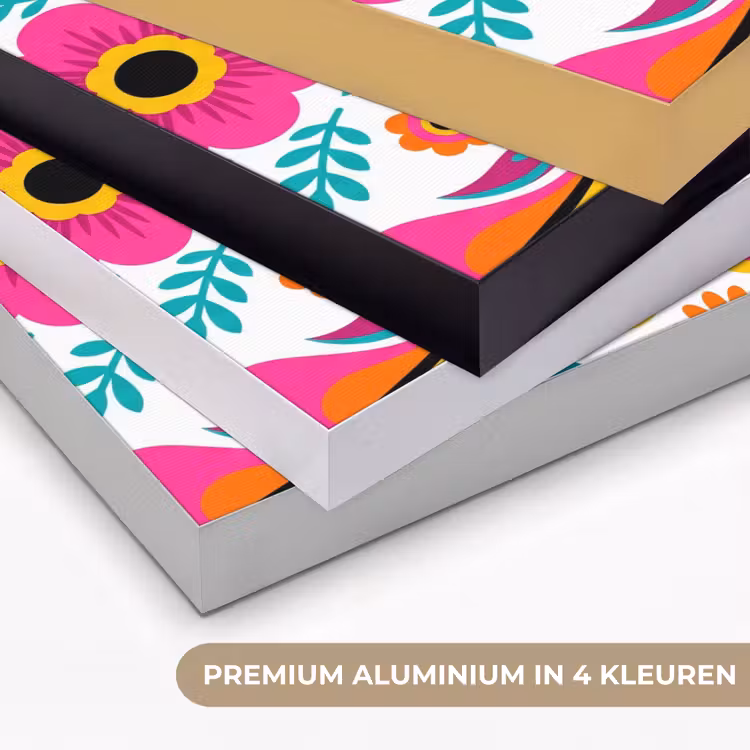 Art Frame - Bloemen - Vogel - Patroon - Kleurrijk - Modern — 5
