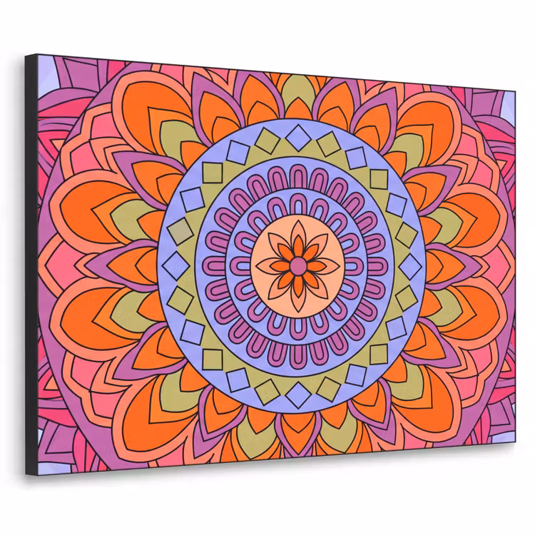 Art Frame - Mandala - Cirkel - Abstract - Kleurrijk - Patroon — 1