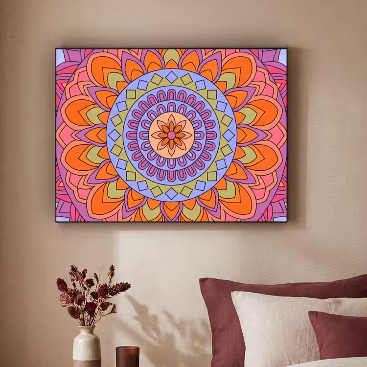 Art Frame - Mandala - Cirkel - Abstract - Kleurrijk - Patroon — 2