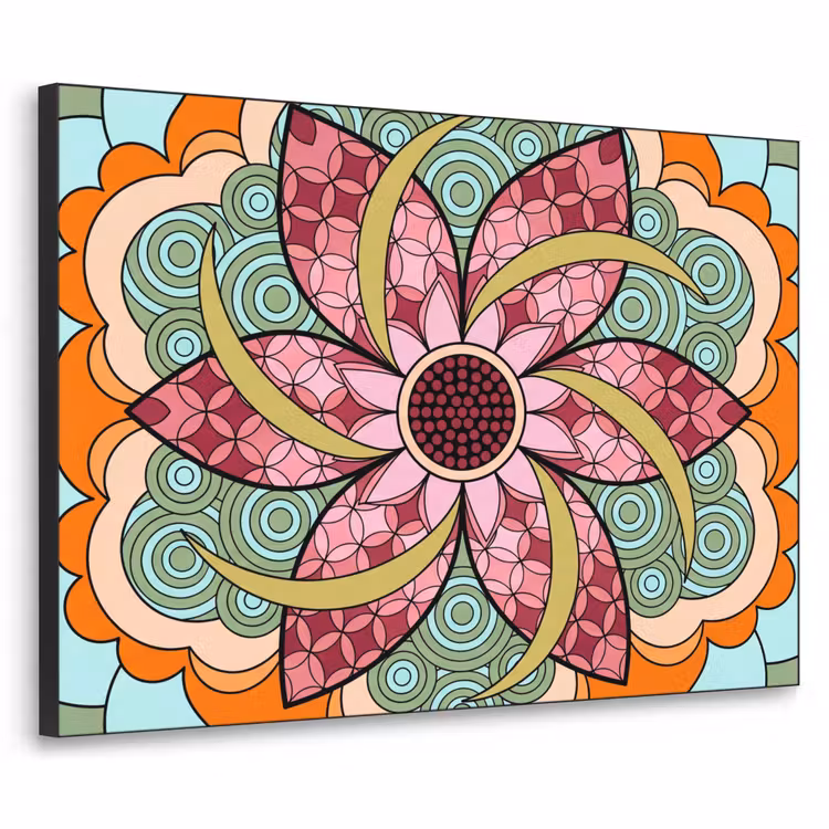 Art Frame - Mandala - Geometrisch - Kunst - Decoratief - Kleurrijk — 1