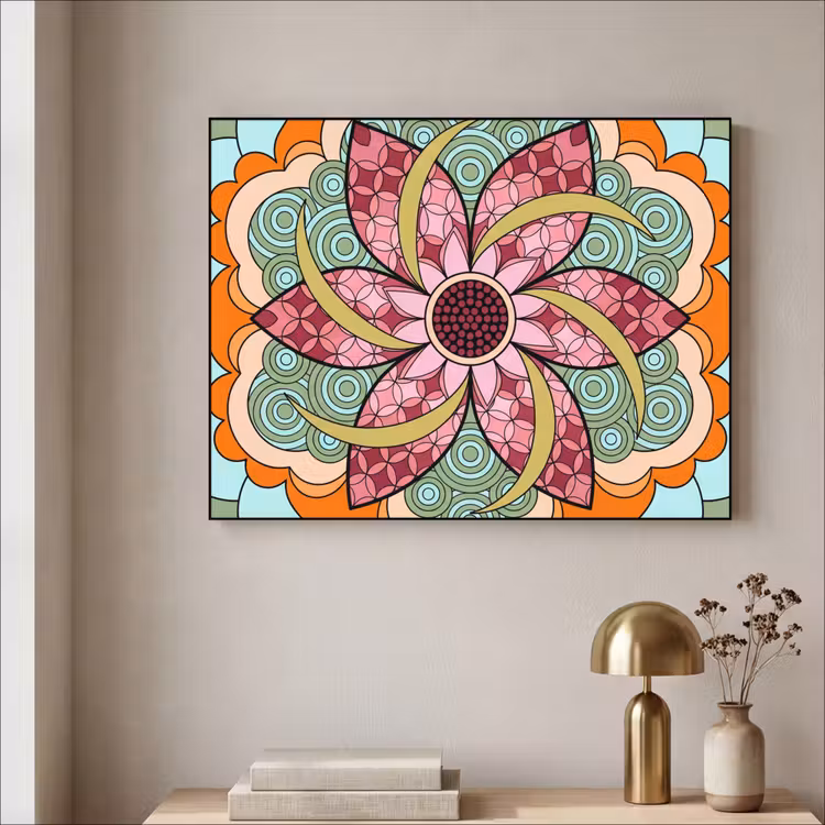 Art Frame - Mandala - Geometrisch - Kunst - Decoratief - Kleurrijk — 3