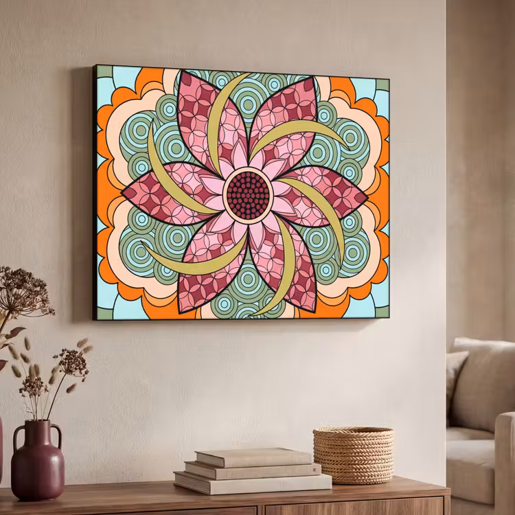 Art Frame - Mandala - Geometrisch - Kunst - Decoratief - Kleurrijk — 4