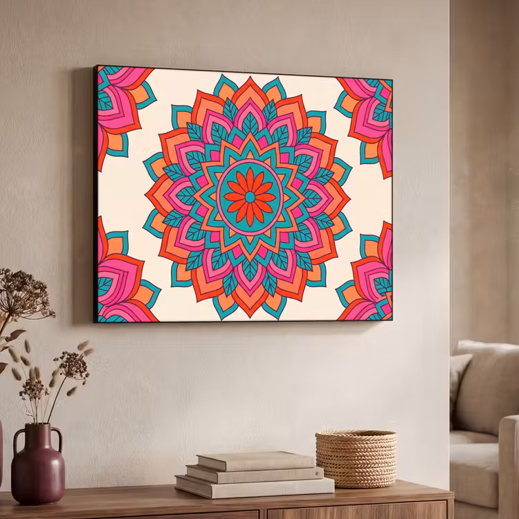 Art Frame - Mandala - Patroon - Abstract - Kleurrijk - Modern — 4