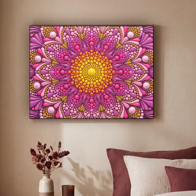 Art Frame - Patroon - Stippen - Abstract - Kleurrijk — 2