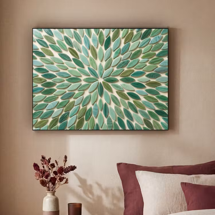 Art Frame - Patroon - Blad - Groen - Abstract — 2